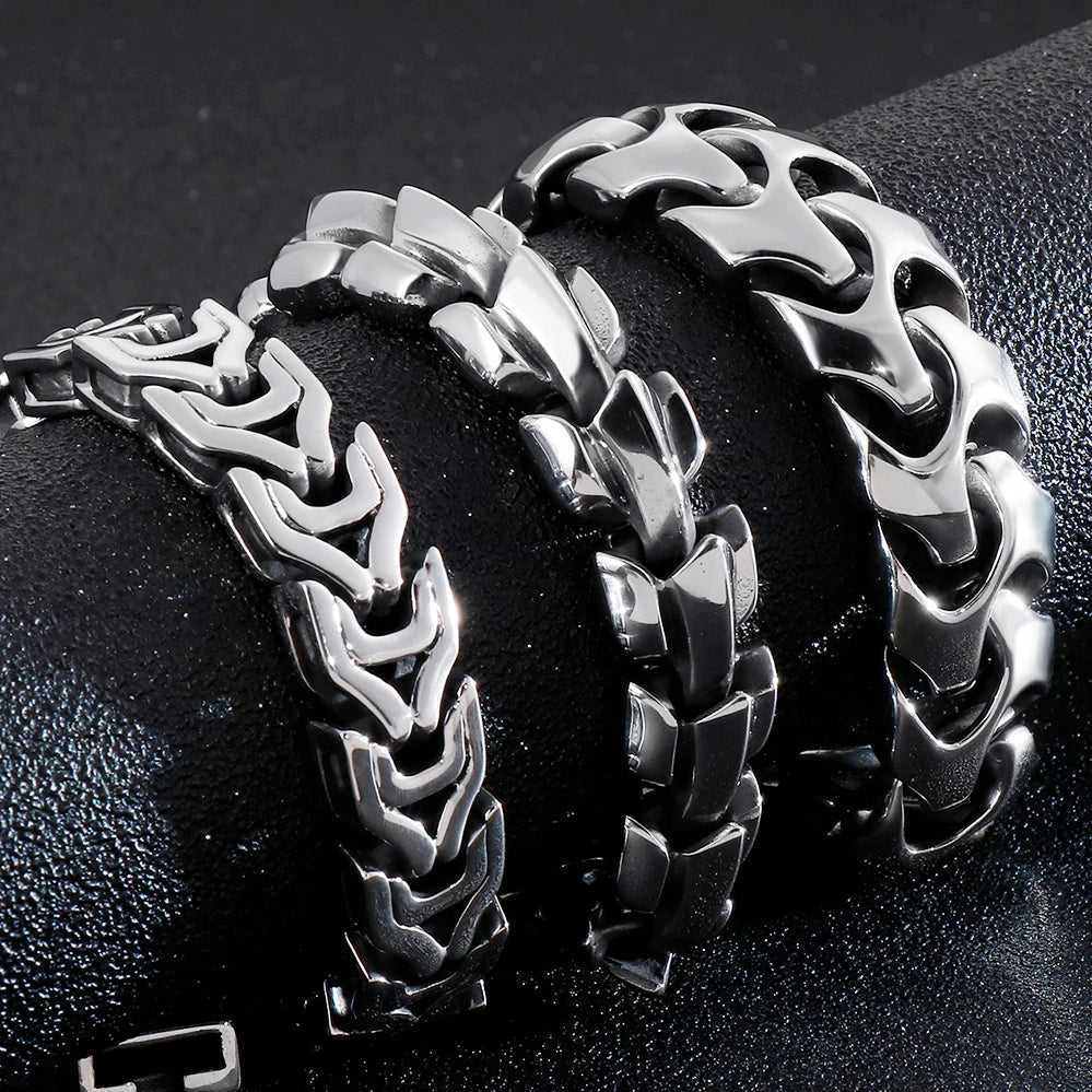 FZ Heavy Stainless Steel Link Chain Bracelet - FZwear
