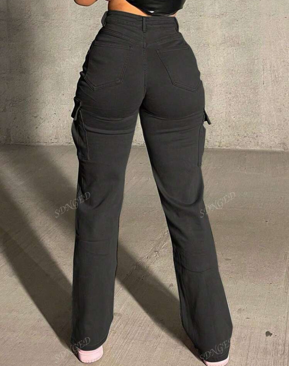 FZ Women's Fashionable Born Big Pocket Slim Fit Cargo Pants