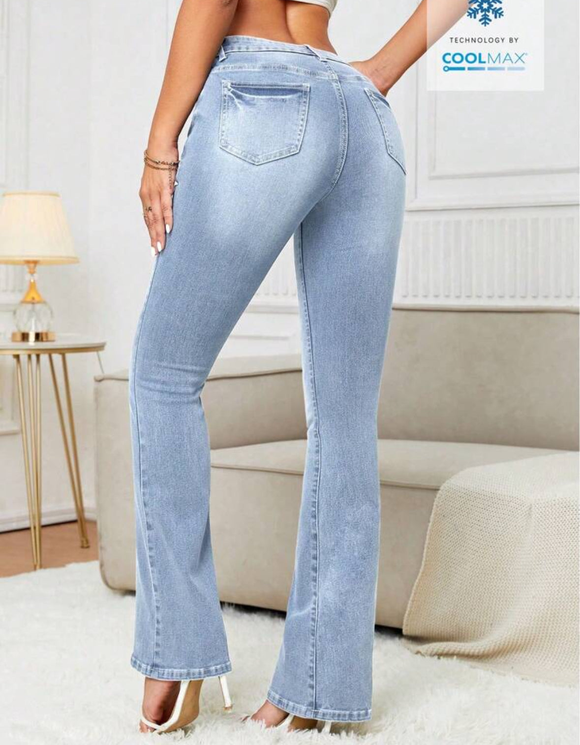 FZ Women's Casual Minimalist Denim Pants