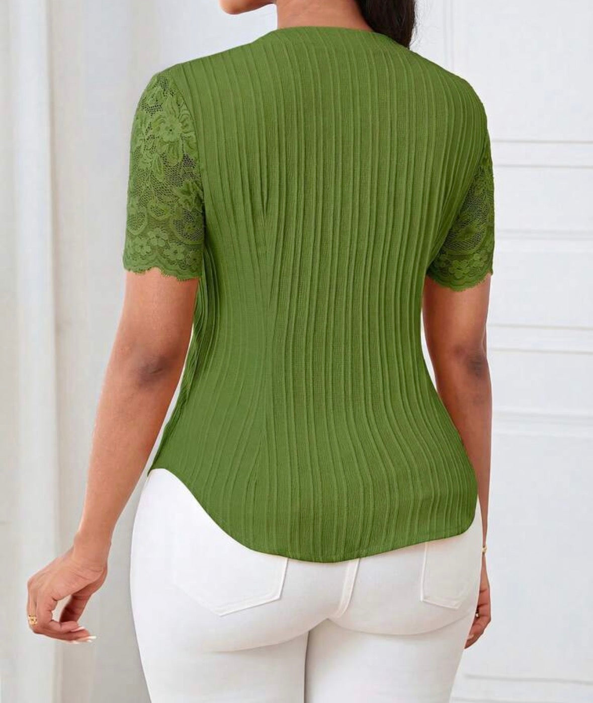 FZ Women's Casual Solid Color Simple Commuter Top
