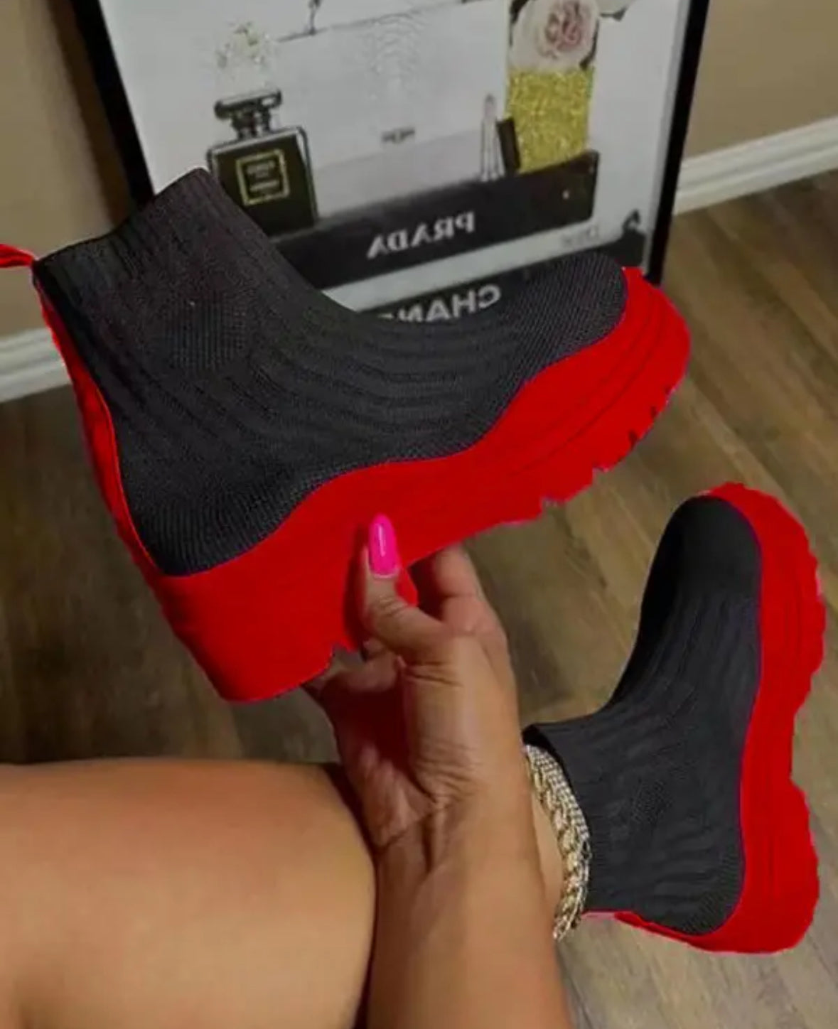 FZ Women's Platform Round Toe Knit Boots - FZwear