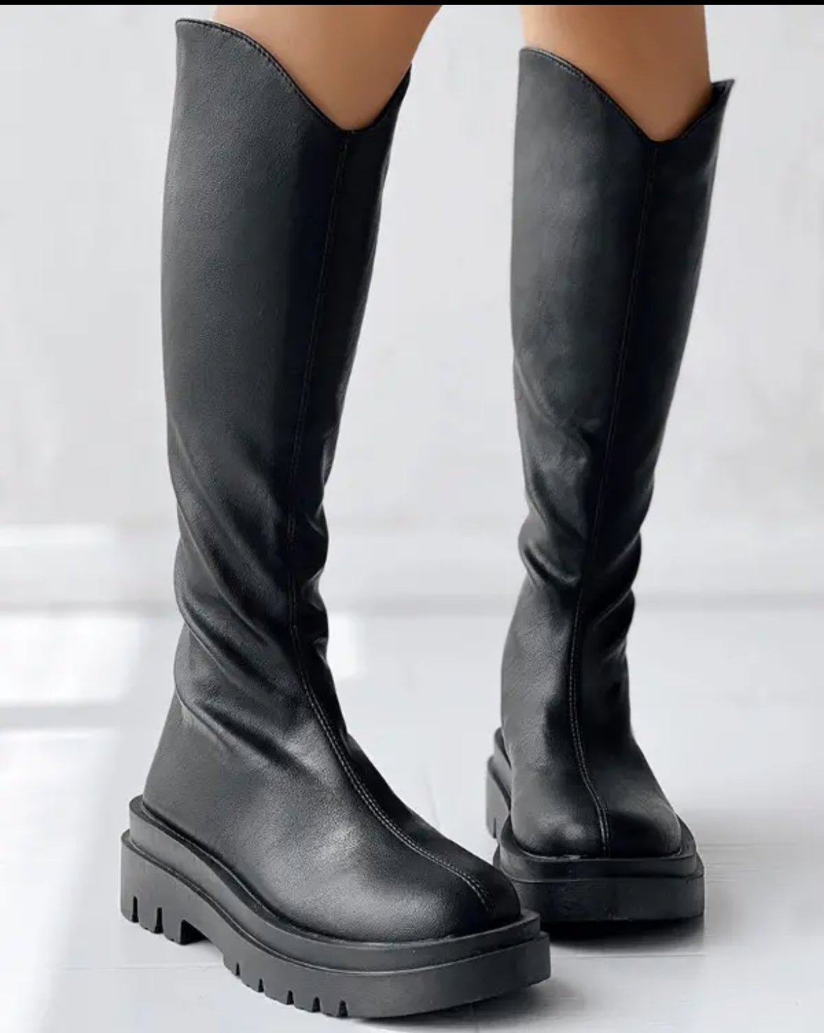 FZ Women's Round Toe Zipper Back PU Boots - FZwear