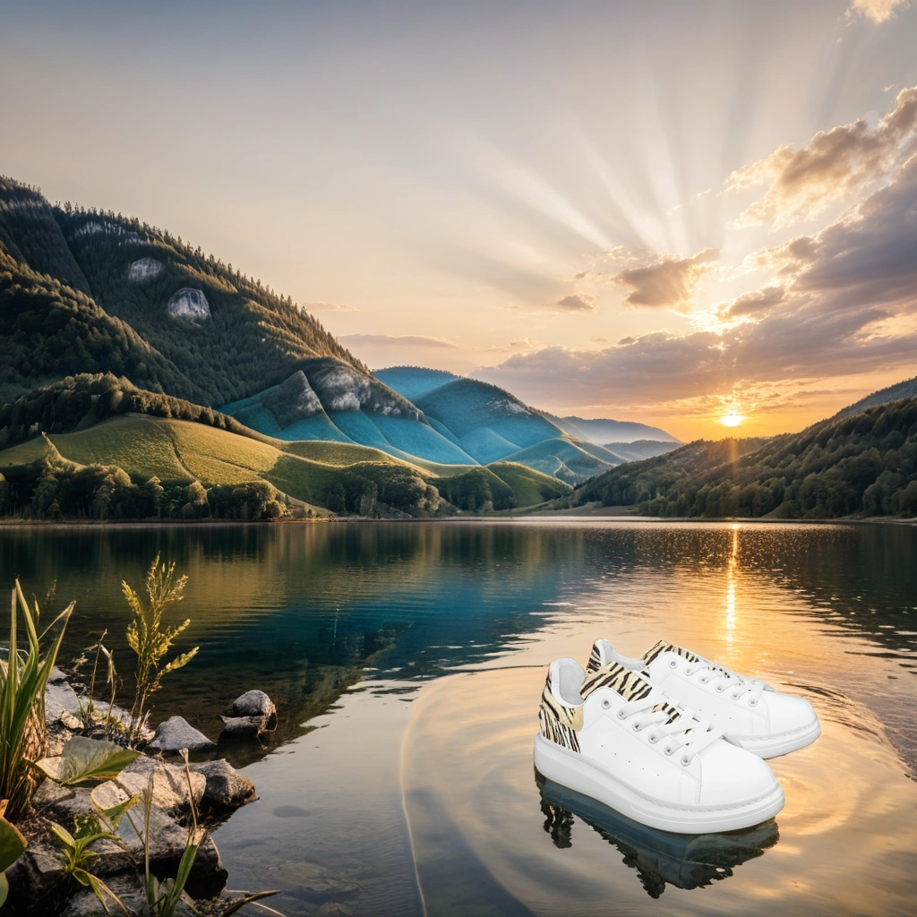 FZ African Print Leather Oversized Sneakers - FZwear