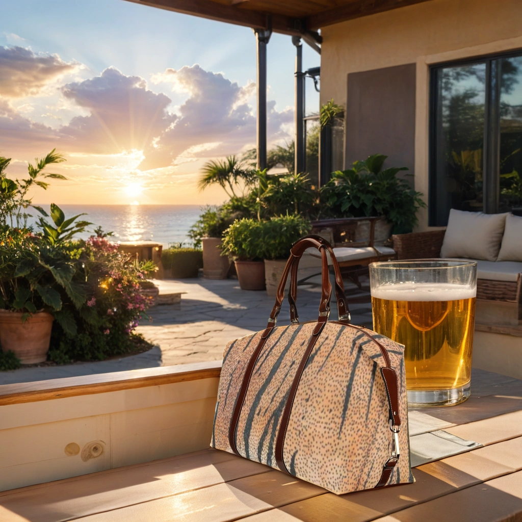 FZ AFRICAN TIGER PRINT FLIGHT TRAVEL BAG 1 - FZwear