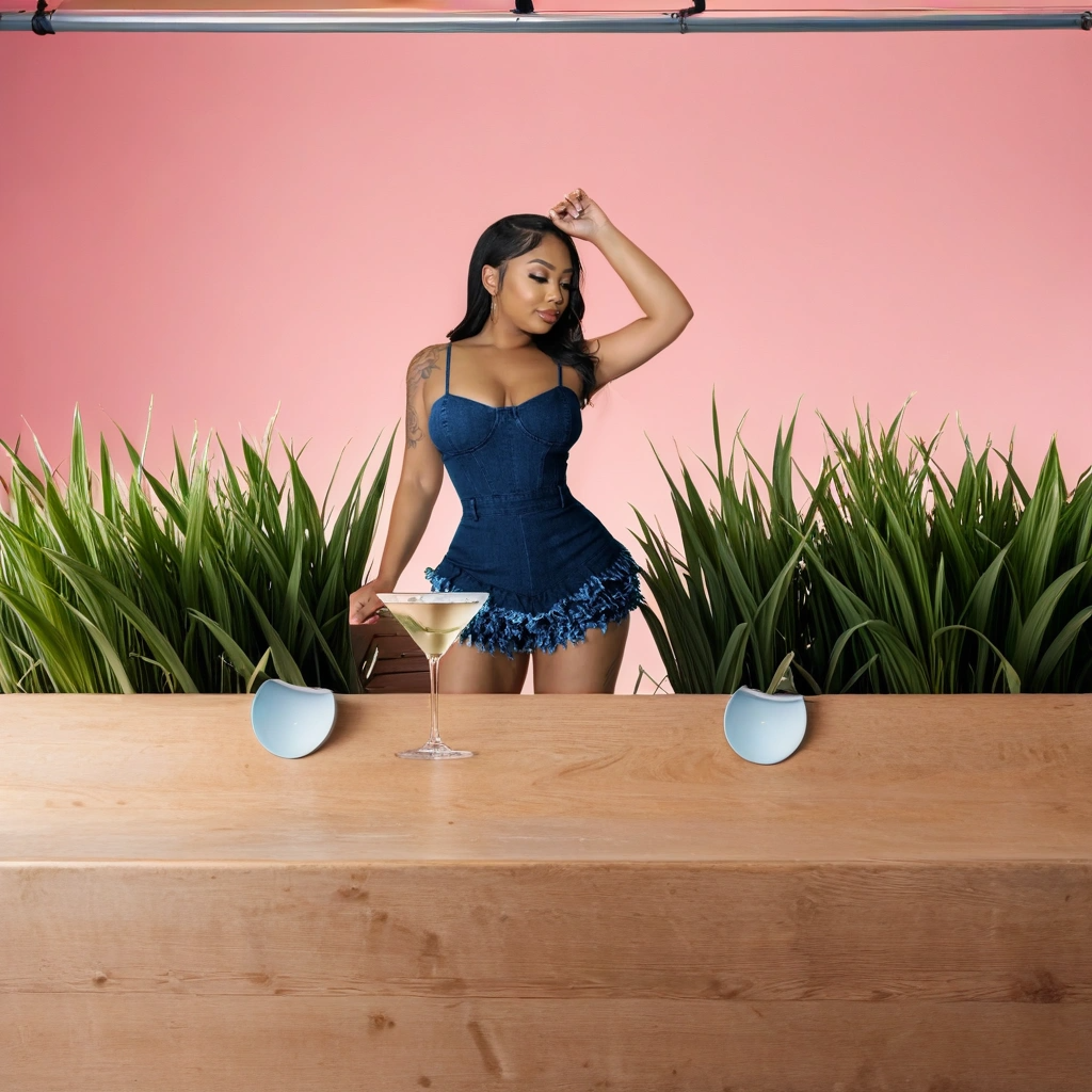 FZ Women's Denim Strap Zipper Back Tassel Hem One Piece Jumpsuit - FZwear