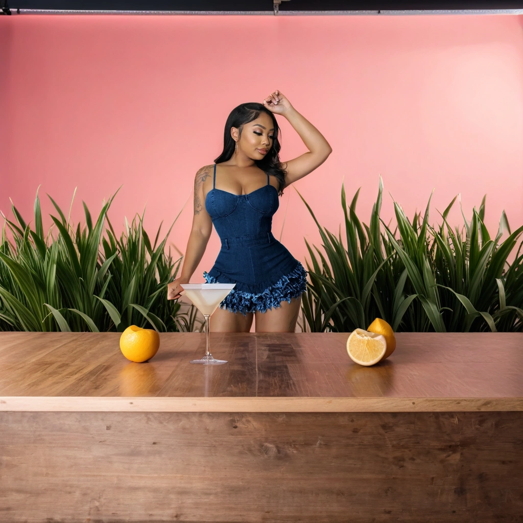 FZ Women's Denim Strap Zipper Back Tassel Hem One Piece Jumpsuit - FZwear