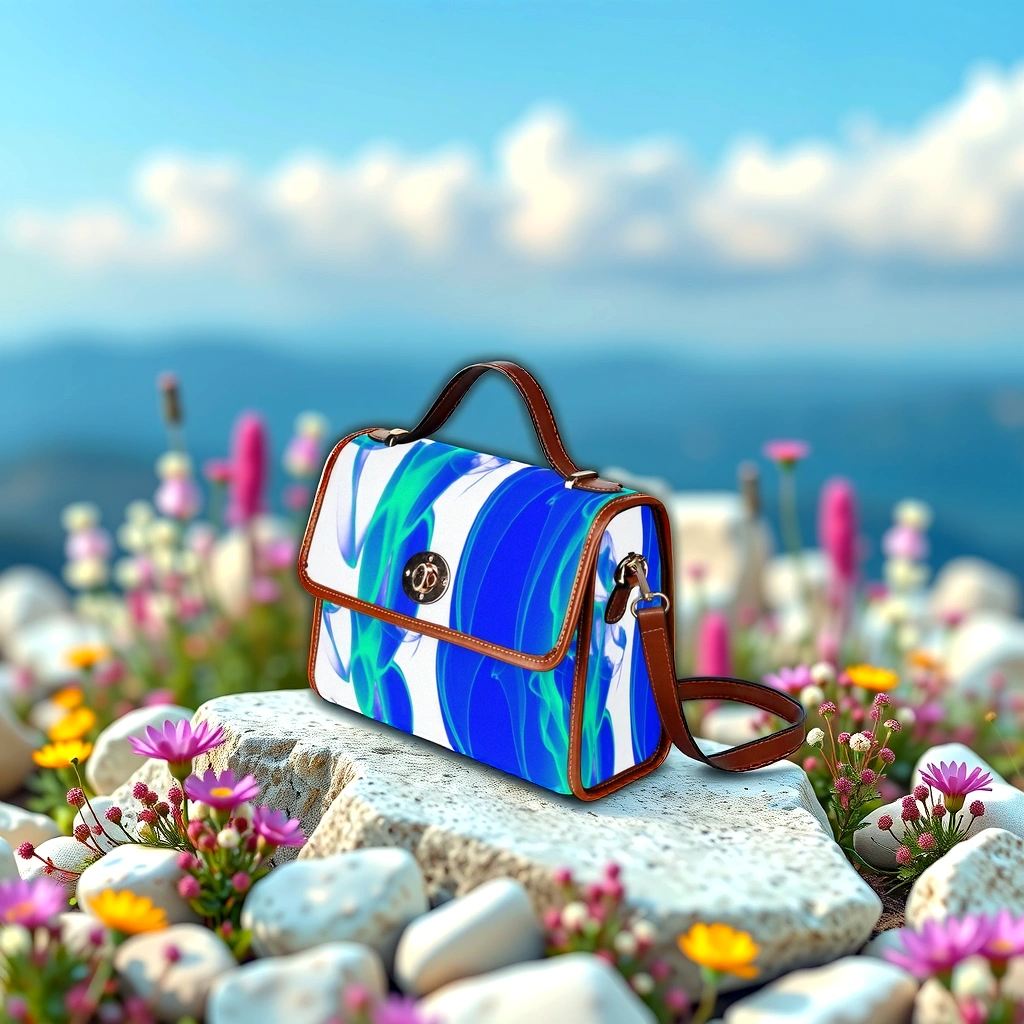 FZ Smoke Handbag - Blue & White
