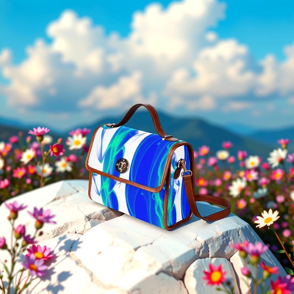 FZ Smoke Handbag - Blue & White