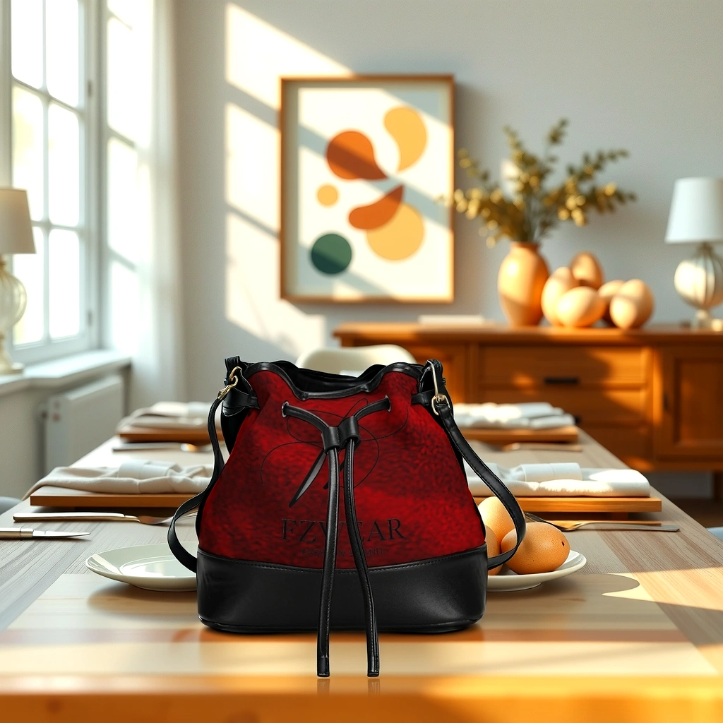 FZ Sleek Mini Drawstring Bucket Bag