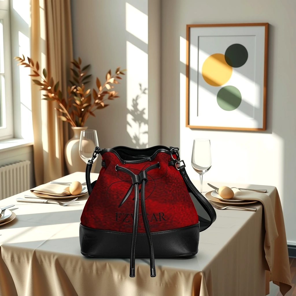 FZ Sleek Mini Drawstring Bucket Bag