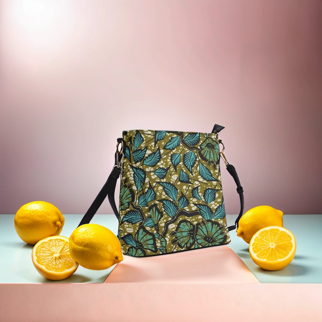 FZ Women's African Print PU Bucket Bag popcustoms