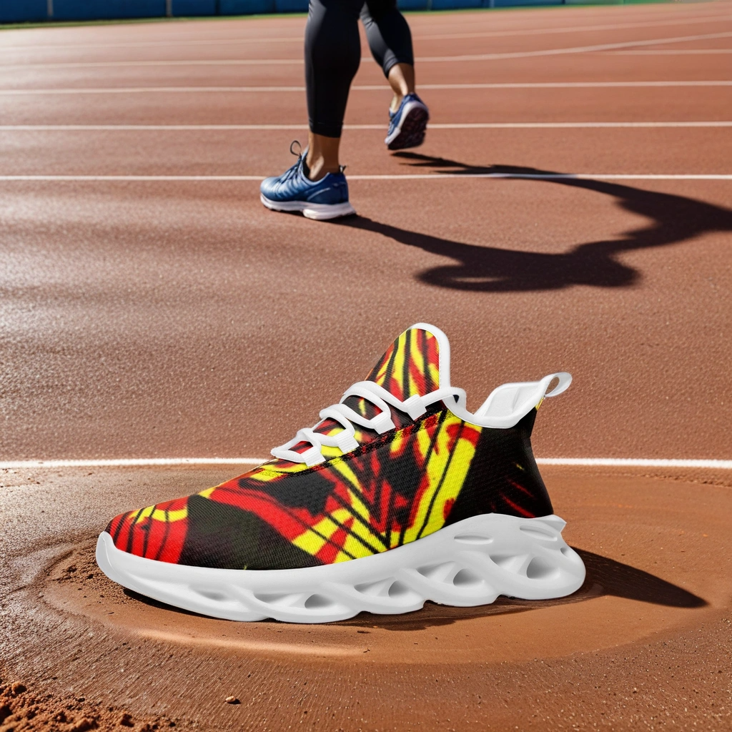 FZ African Print Unisex Bounce Mesh Knit Sneakers - FZwear