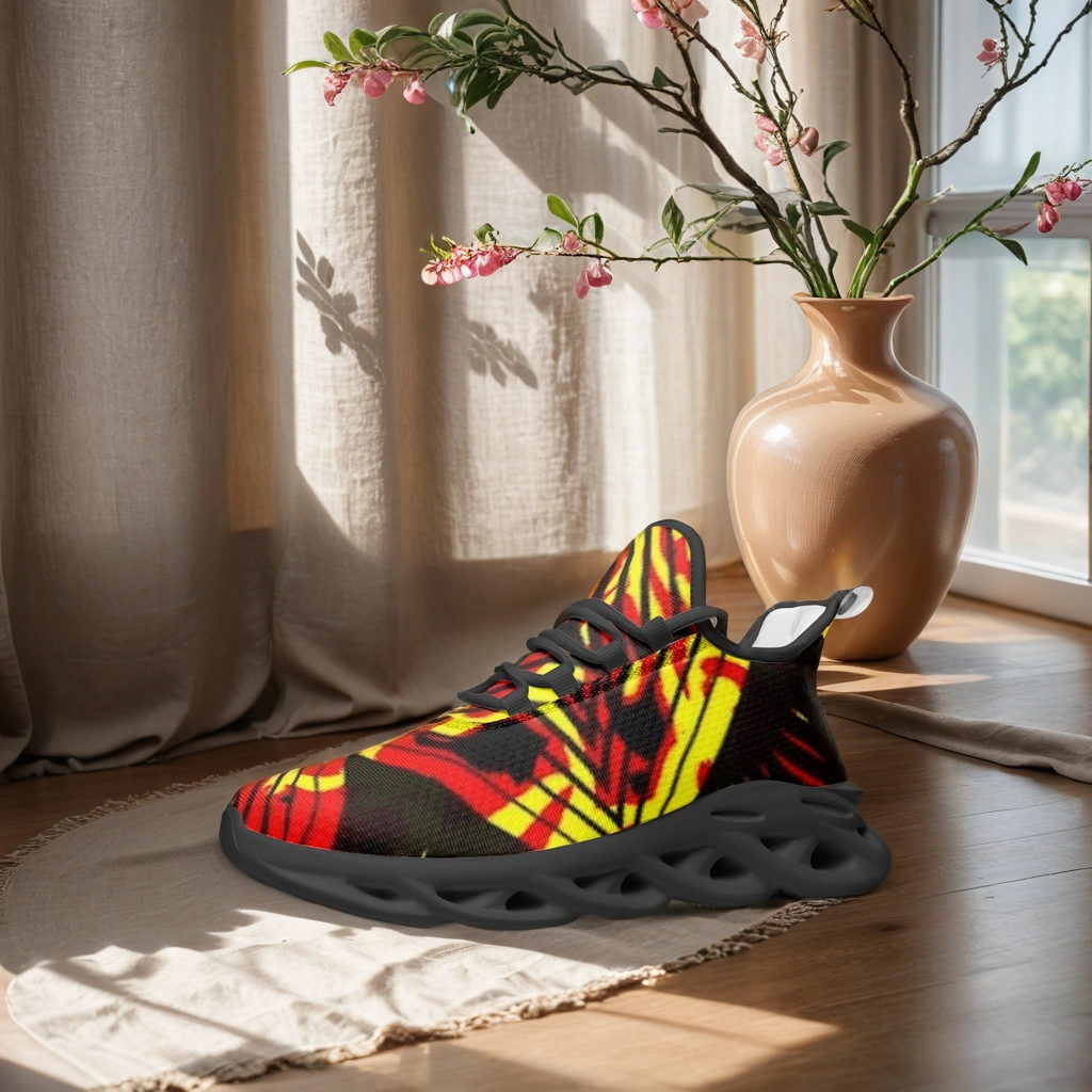 FZ African Print Unisex Bounce Mesh Knit Sneakers - FZwear