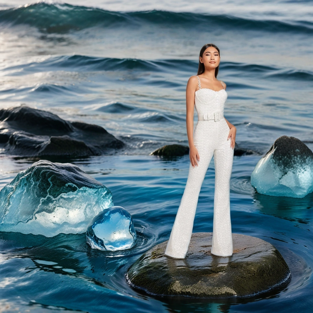 FZ Women's Sexy Sequined Strap Off The Shoulder Jumpsuit - FZwear