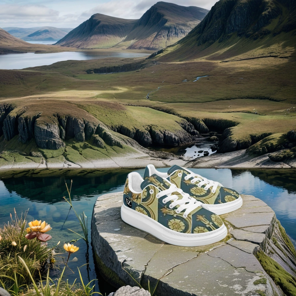 FZ African Print Leather Oversized Sneakers - FZwear