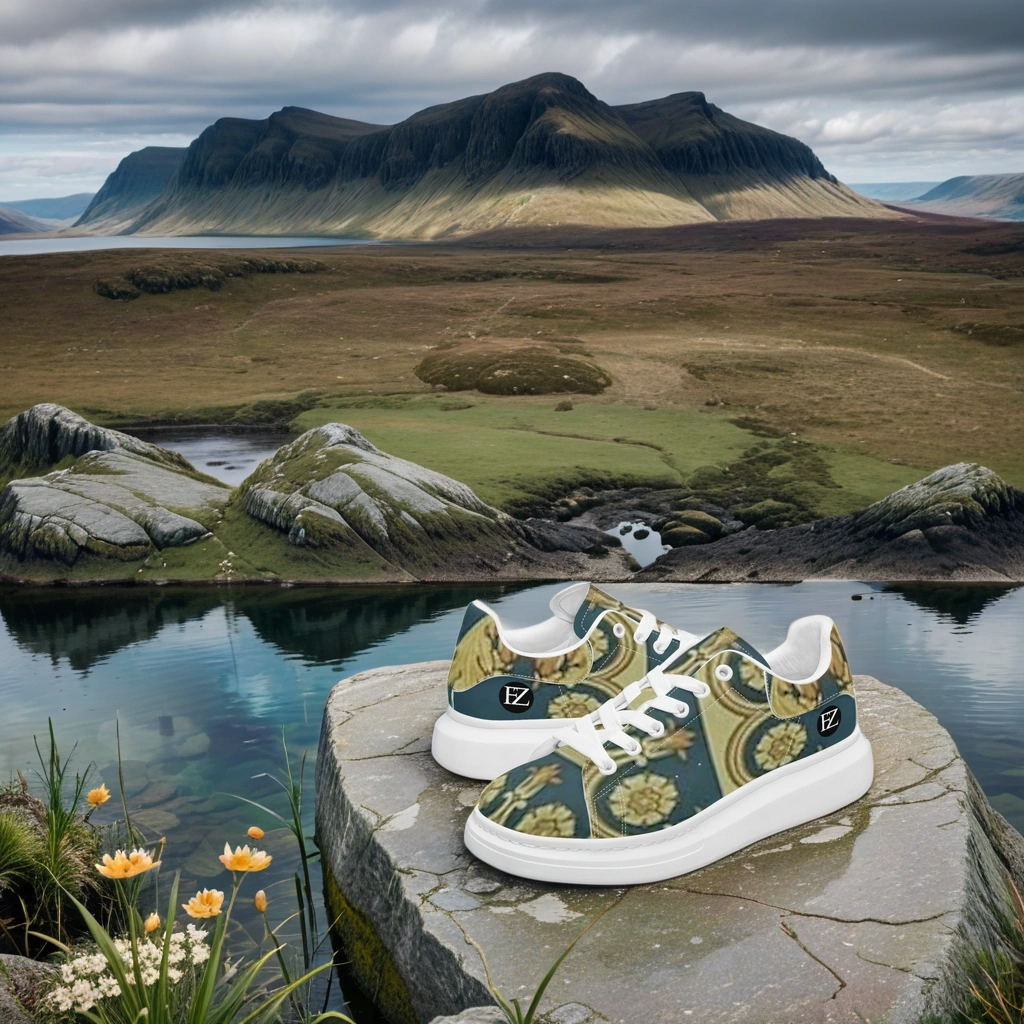 FZ African Print Leather Oversized Sneakers - FZwear