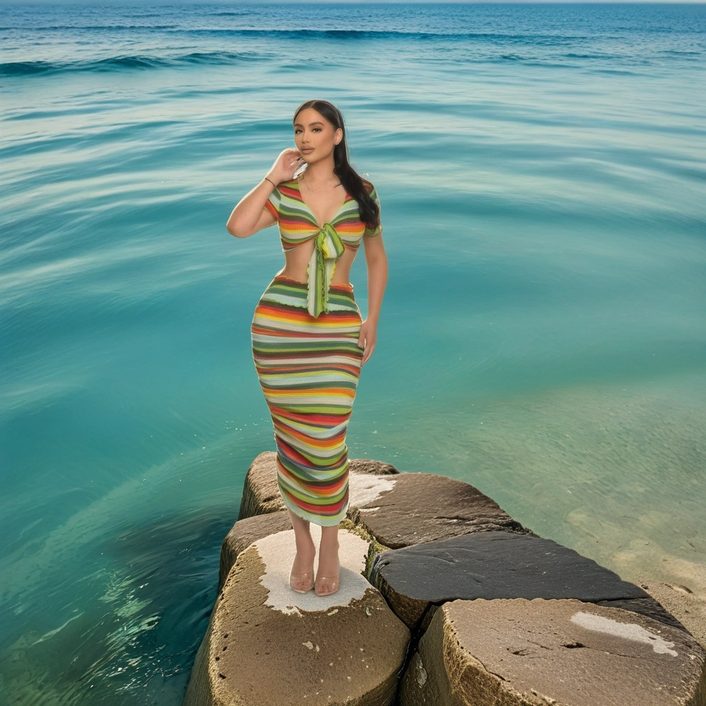 FZ Women's Color Me Mine Beach Sarong Skirt Suit - FZwear