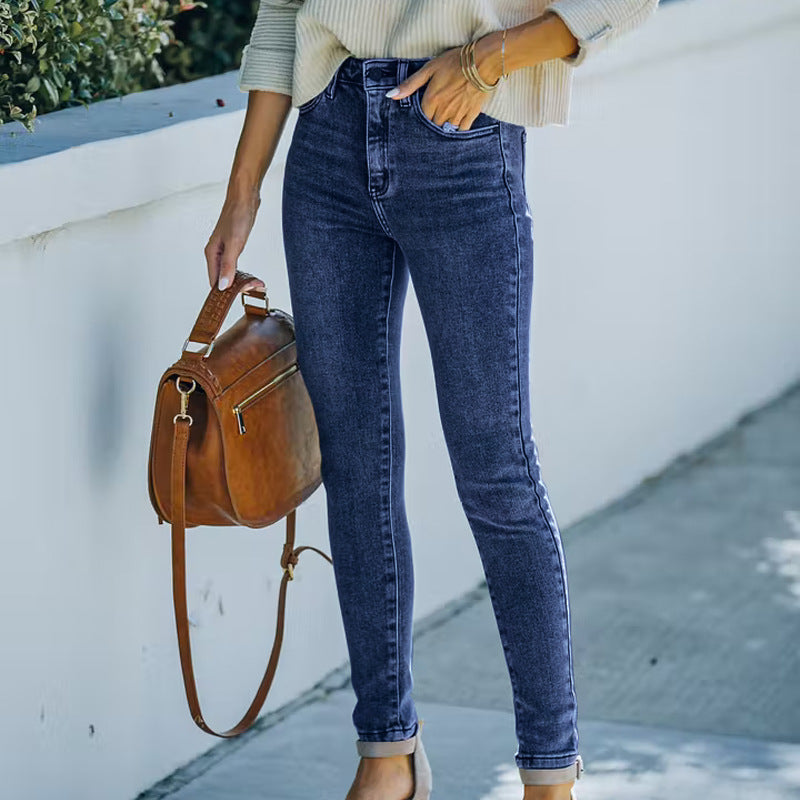 FZ Women's High Waist Denim Pants - FZwear