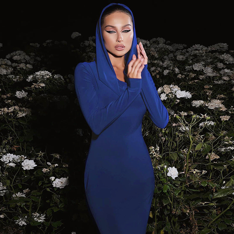 FZ Women's Slim Fit Hood Long Sleeve Dress - FZwear