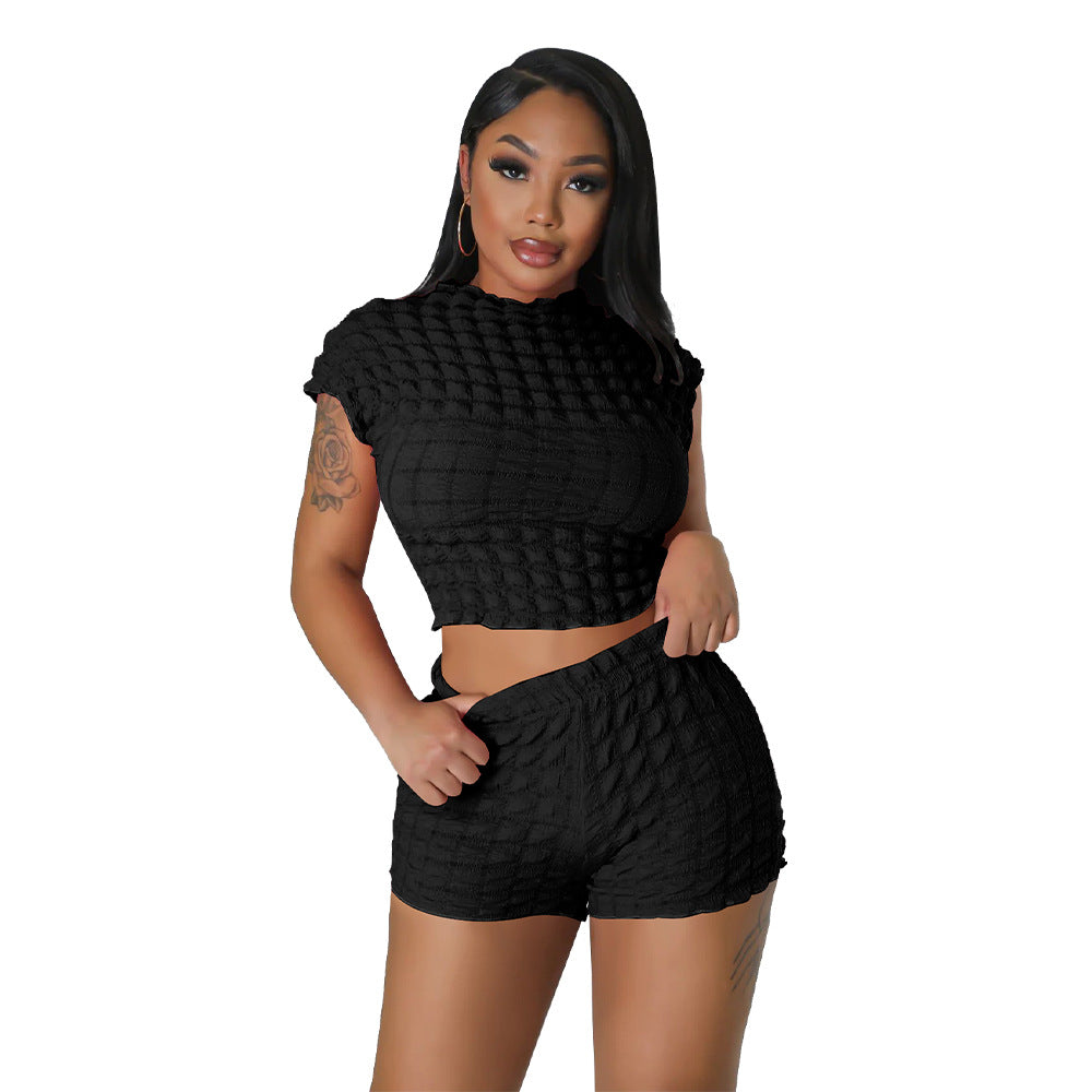 FZ Women Popcorn Bubble Two Piece Set - FZwear