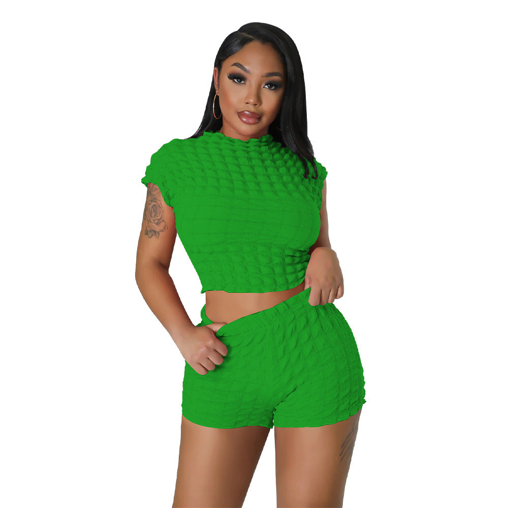 FZ Women Popcorn Bubble Two Piece Set - FZwear