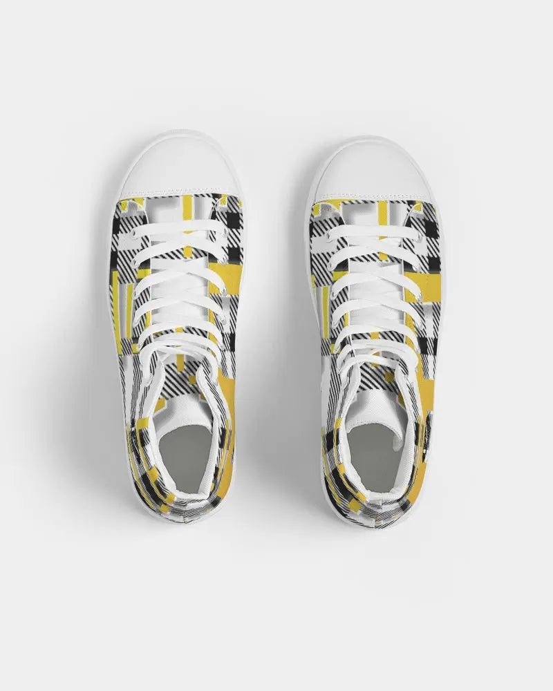 PLAID FLITE TOO Men's Hightop Canvas Shoe Kin Custom