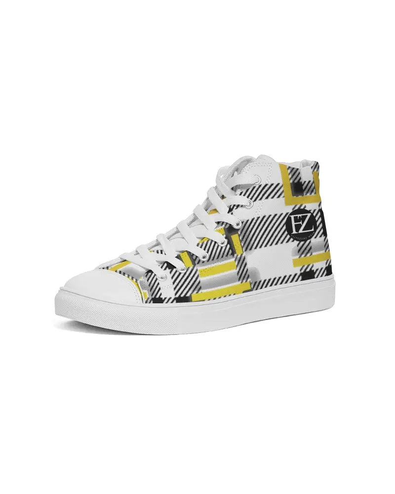 PLAID FLITE TOO Men's Hightop Canvas Shoe Kin Custom