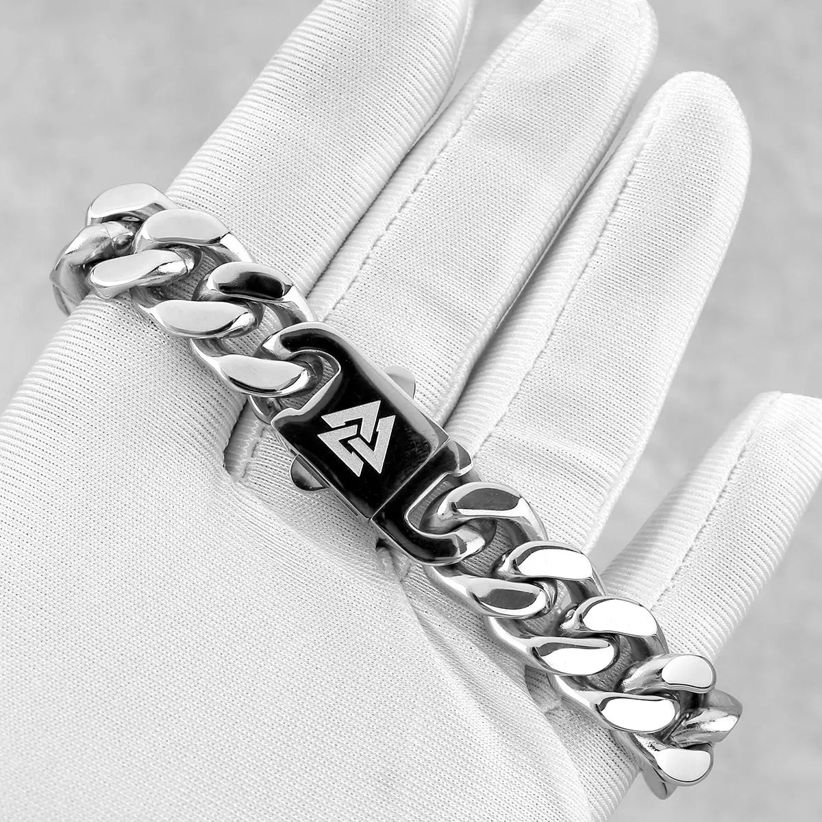 FZ Cuba Chain Fine Polished Stainless Steel Simple Buckle Bracelet - FZwear