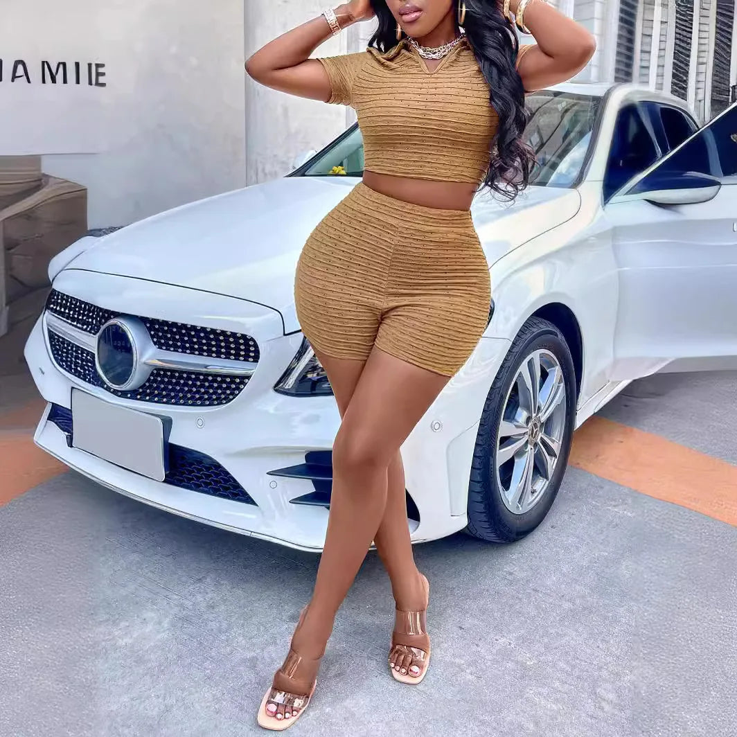 FZ Women's Sexy Elastic Waist Shorts Suit - FZwear