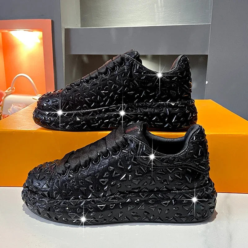 FZ Women Platform Tide Shine Bling Rhinestone Shoes