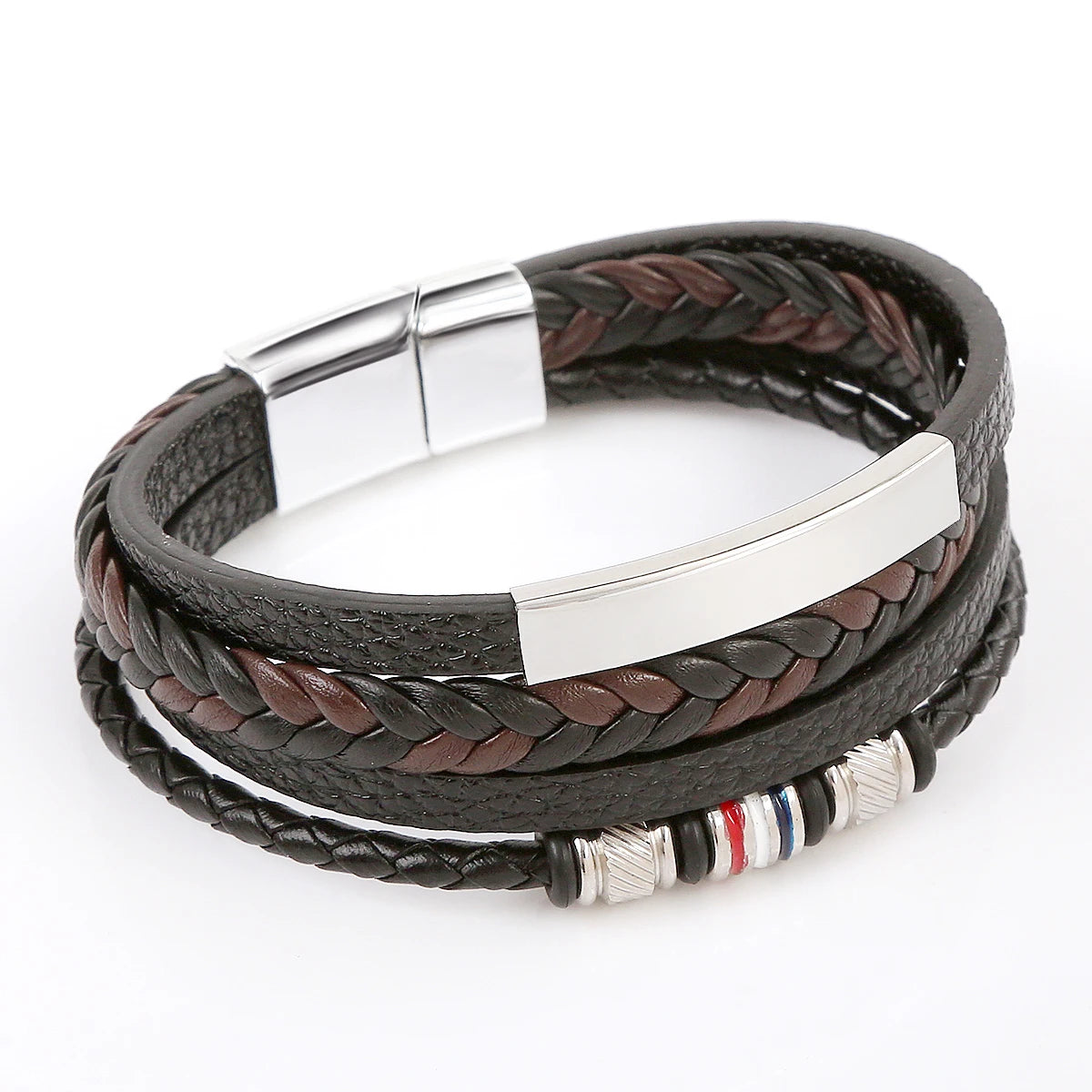FZ 4 Layer Braided Stainless Steel Trendy Bracelets - FZwear