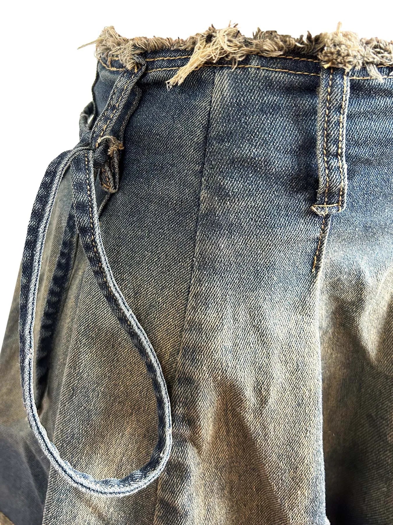 FZ Women's Embroidered Slim Pleated Denim Skirt Suit - FZwear