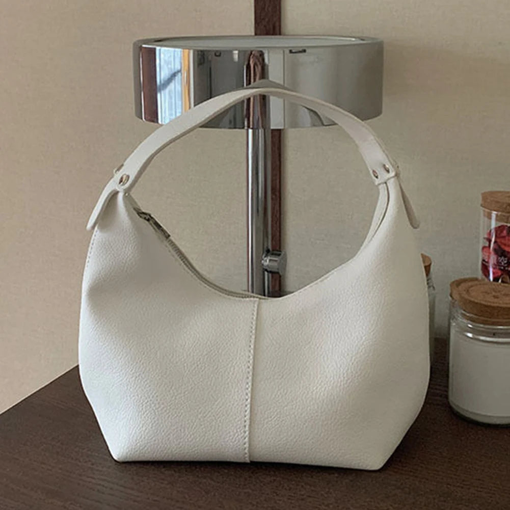 FZ Vintage Underarm PU Leather Soft Hobo Handbag