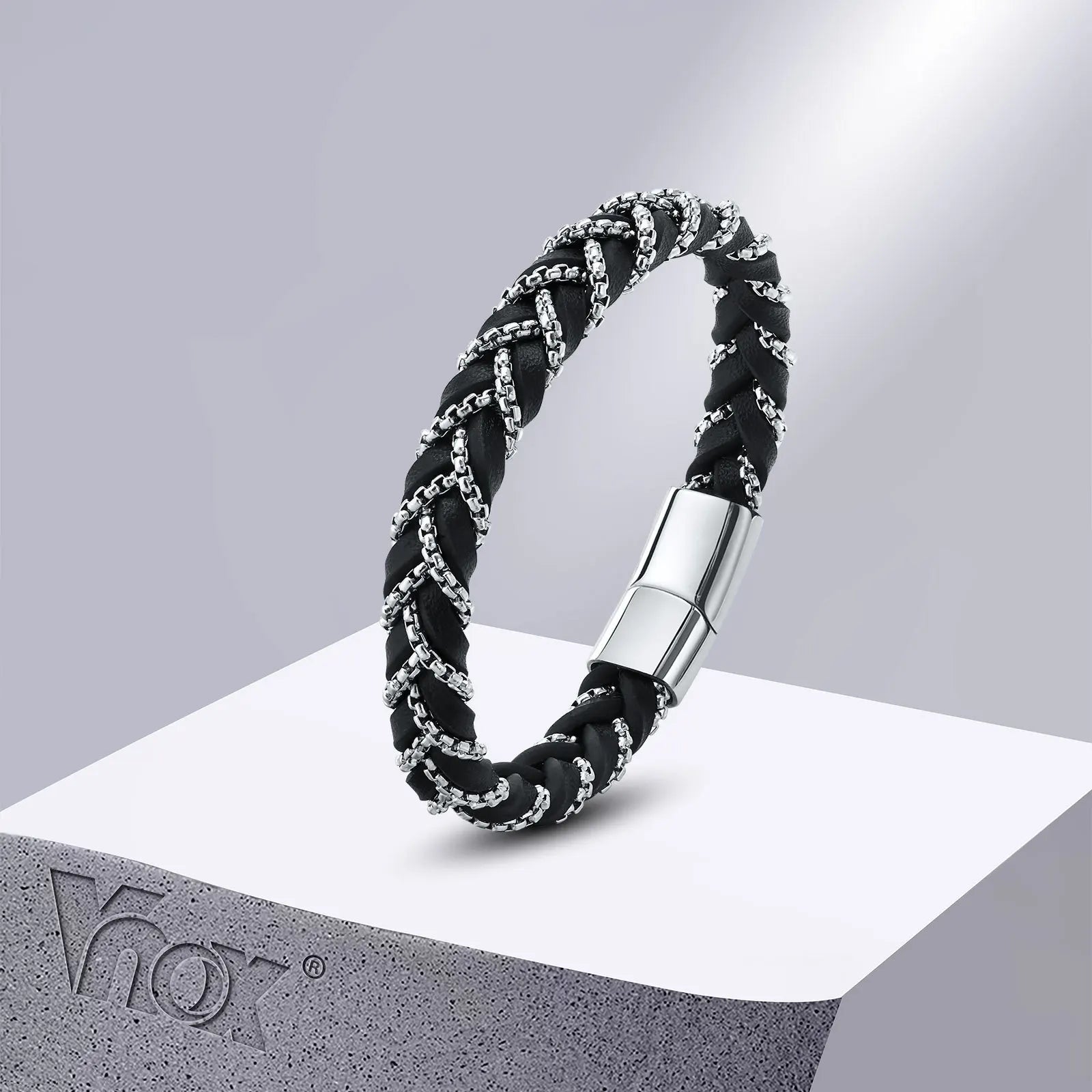 FZ Fashion Black Leather Bracelets - FZwear