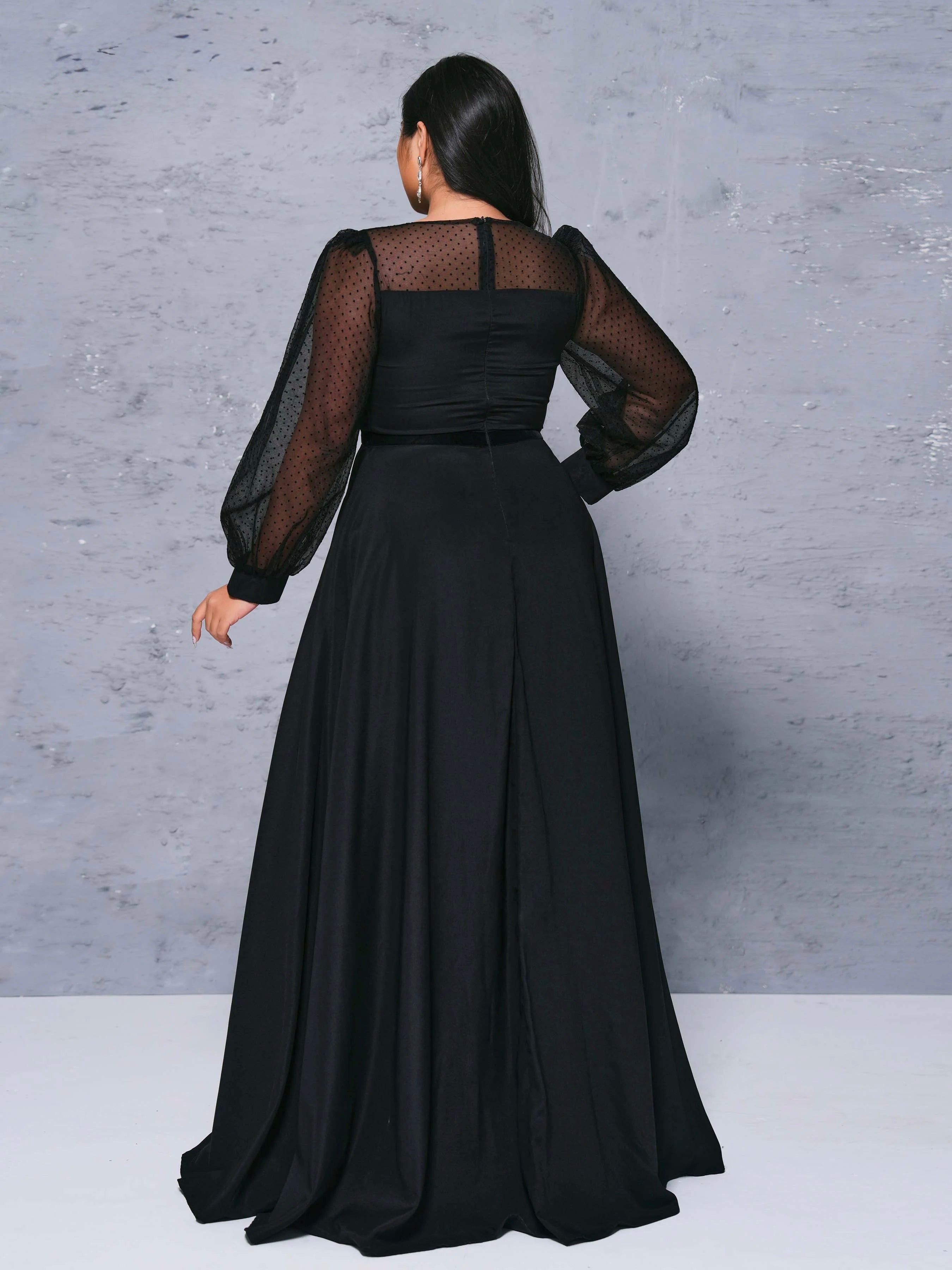 FZ Women's Plus Size Chic Split Large Loose Evening Dress
