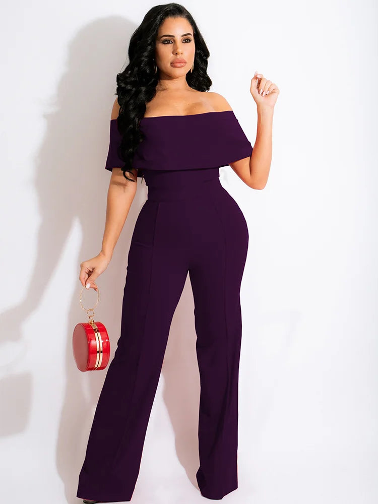 FZ Women's Off The Shoulder Elegant Jumpsuit - FZwear