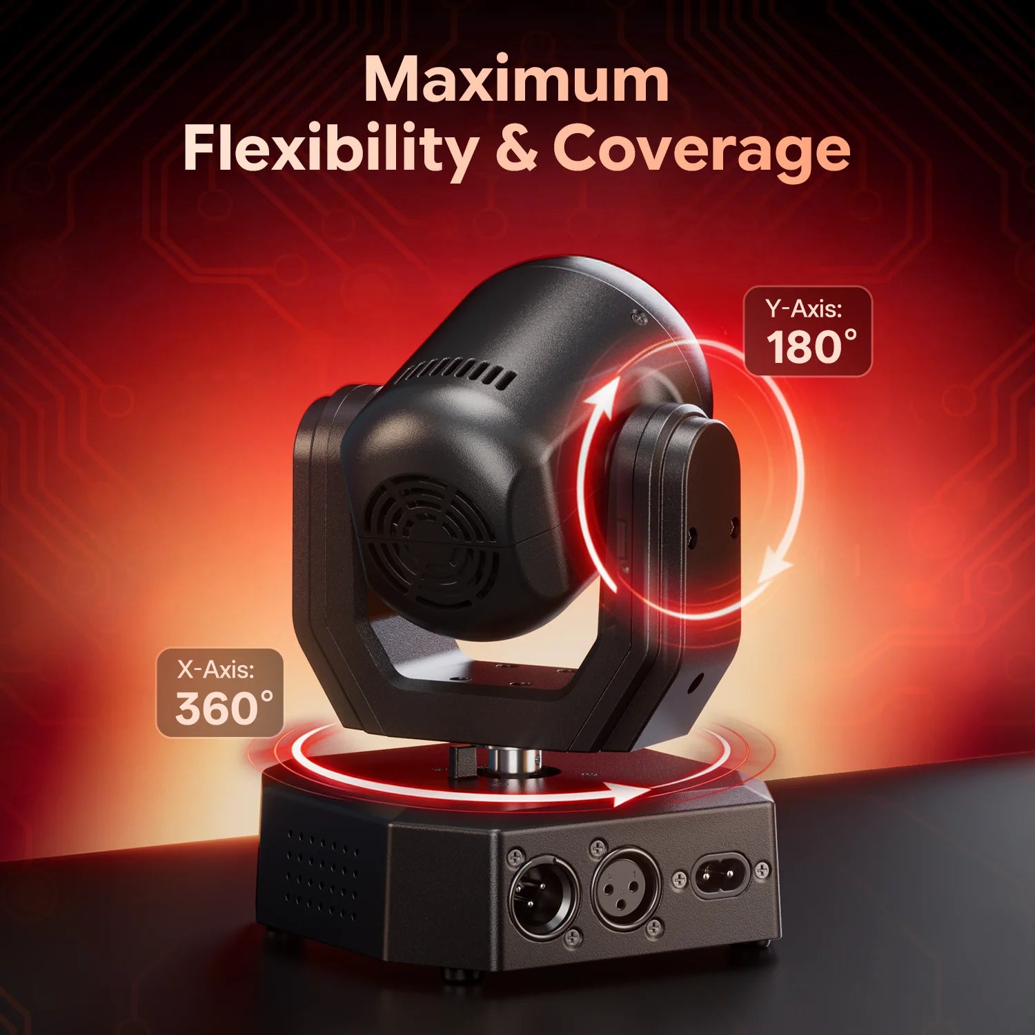FZ 1/2/4Pcs Mini 50W Bee Eye Moving Head LED Rotating DMX Stage Lighting