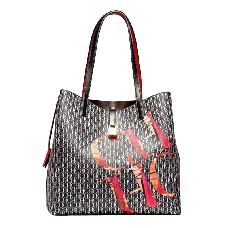 FZ Women's Crossbody Classic Temperament Style High Quality Letter Printing Tote Bag