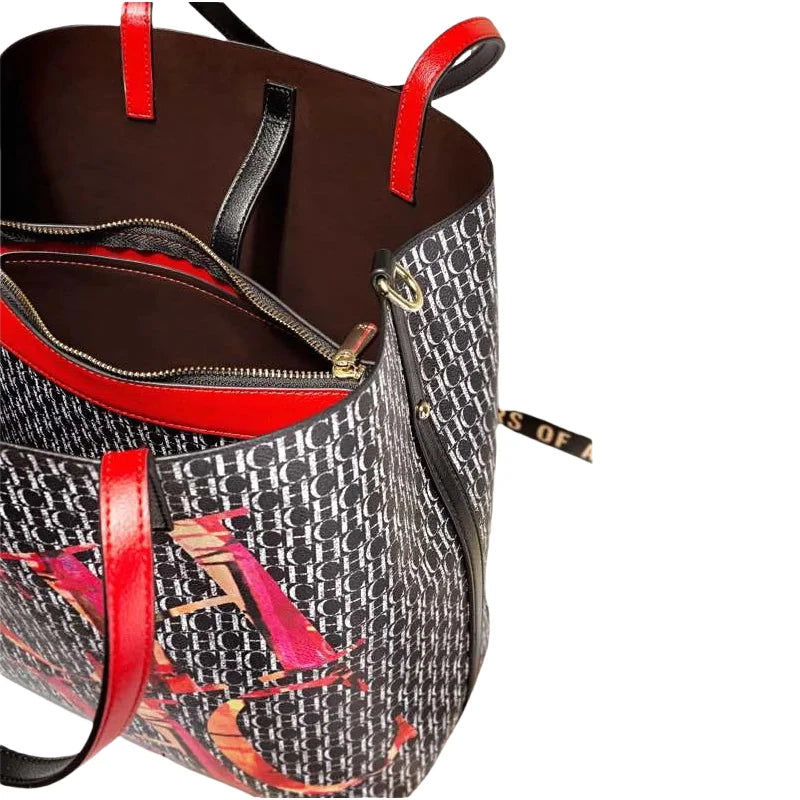 FZ Women's Crossbody Classic Temperament Style High Quality Letter Printing Tote Bag