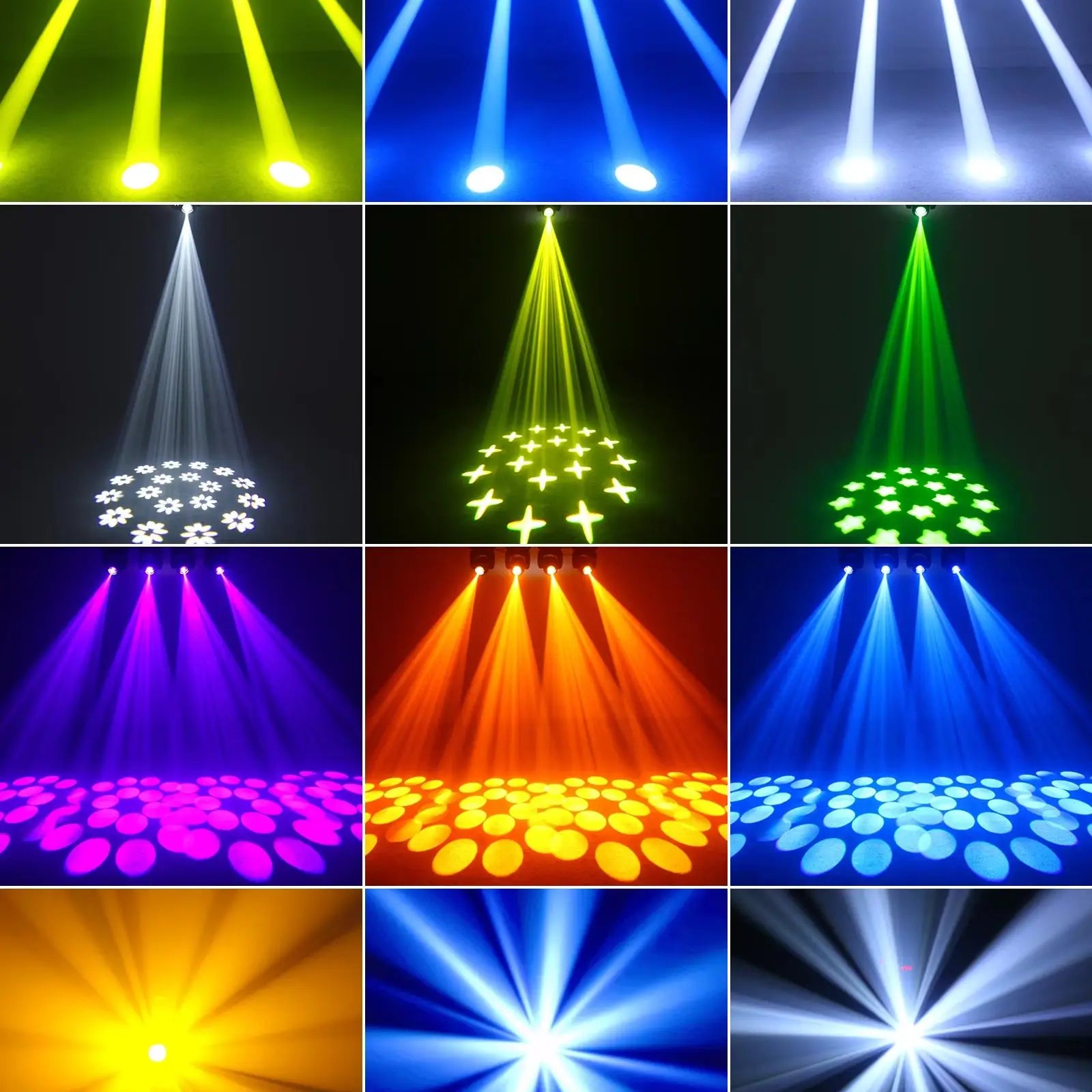 FZ 2PCS/Set 100W Moving Head Beam Gobo Dazzling Effect DMX LED Stage Lighting