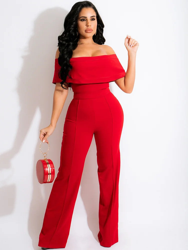 FZ Women's Off The Shoulder Elegant Jumpsuit - FZwear