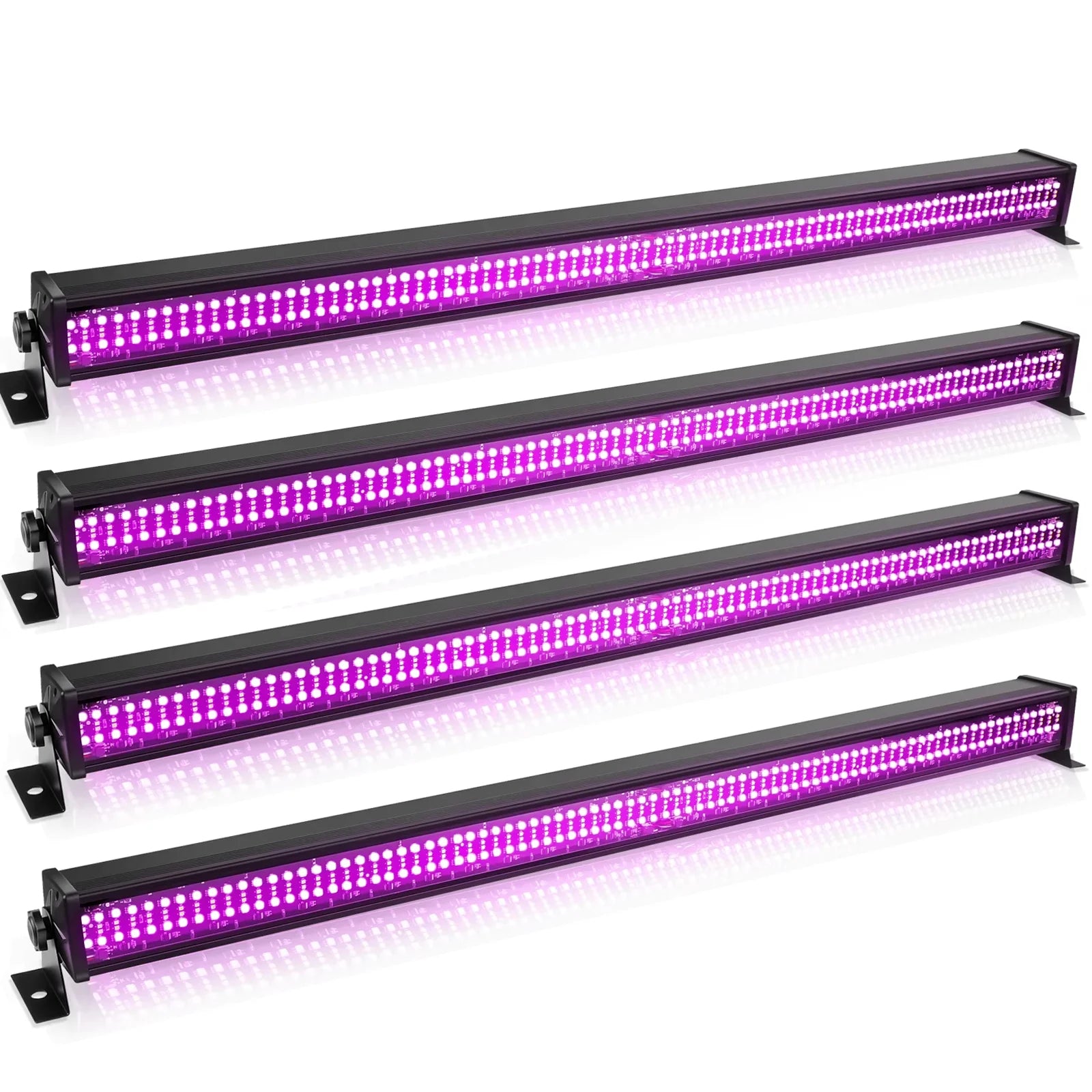 FZ 4Pcs 80W LED Wall Washer Light Bar 336LED SMD RGBW Stage Lighting