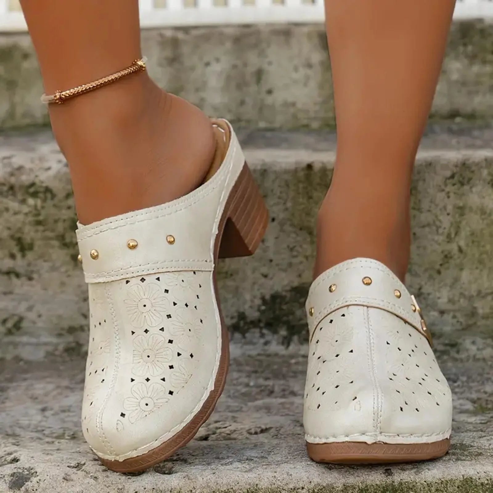 FZ Women's Chunky Heel High Platform Boots