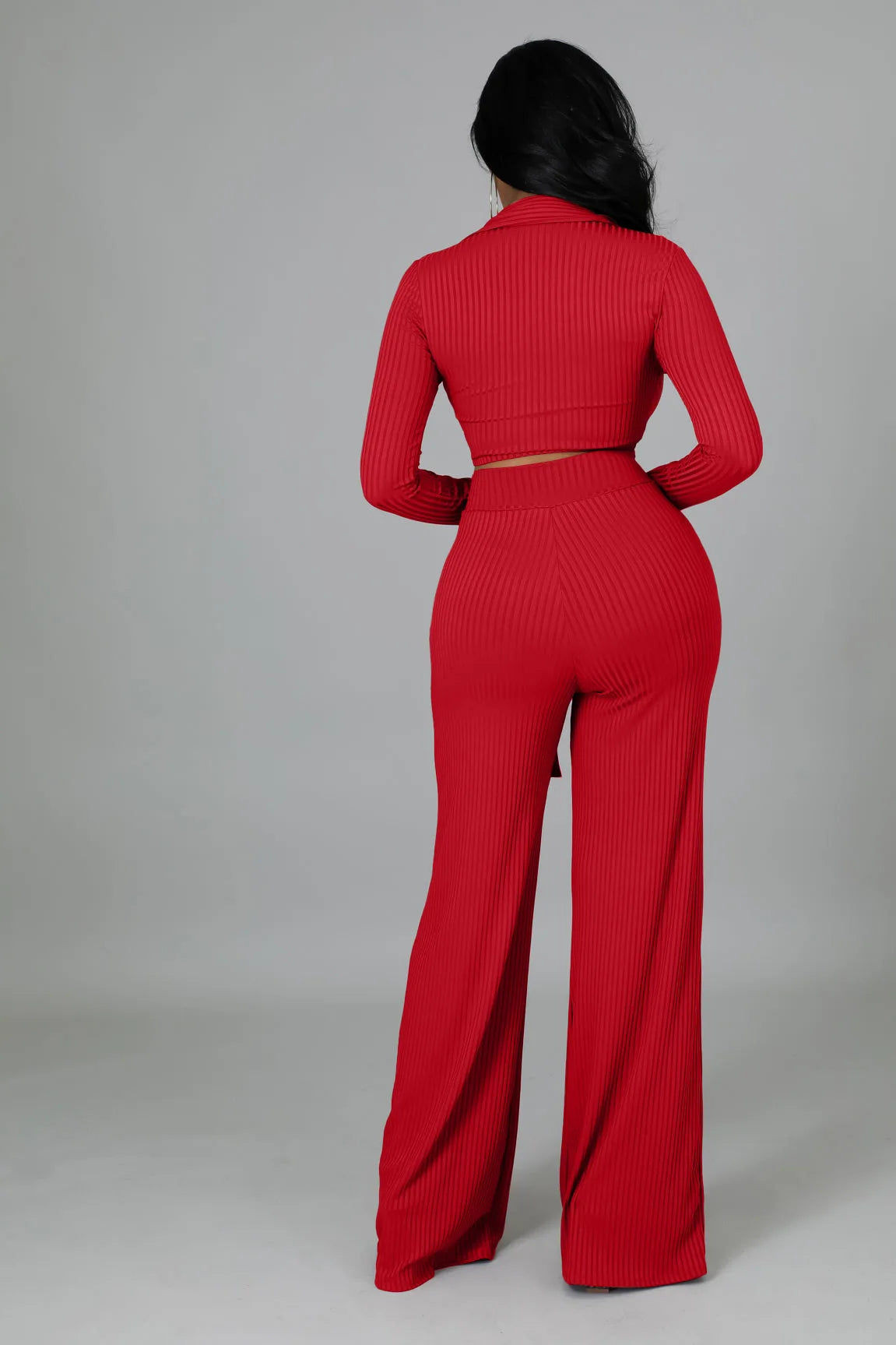 FZ Women's Knit Ribbed Sexy Sweater Pants Suit - FZwear