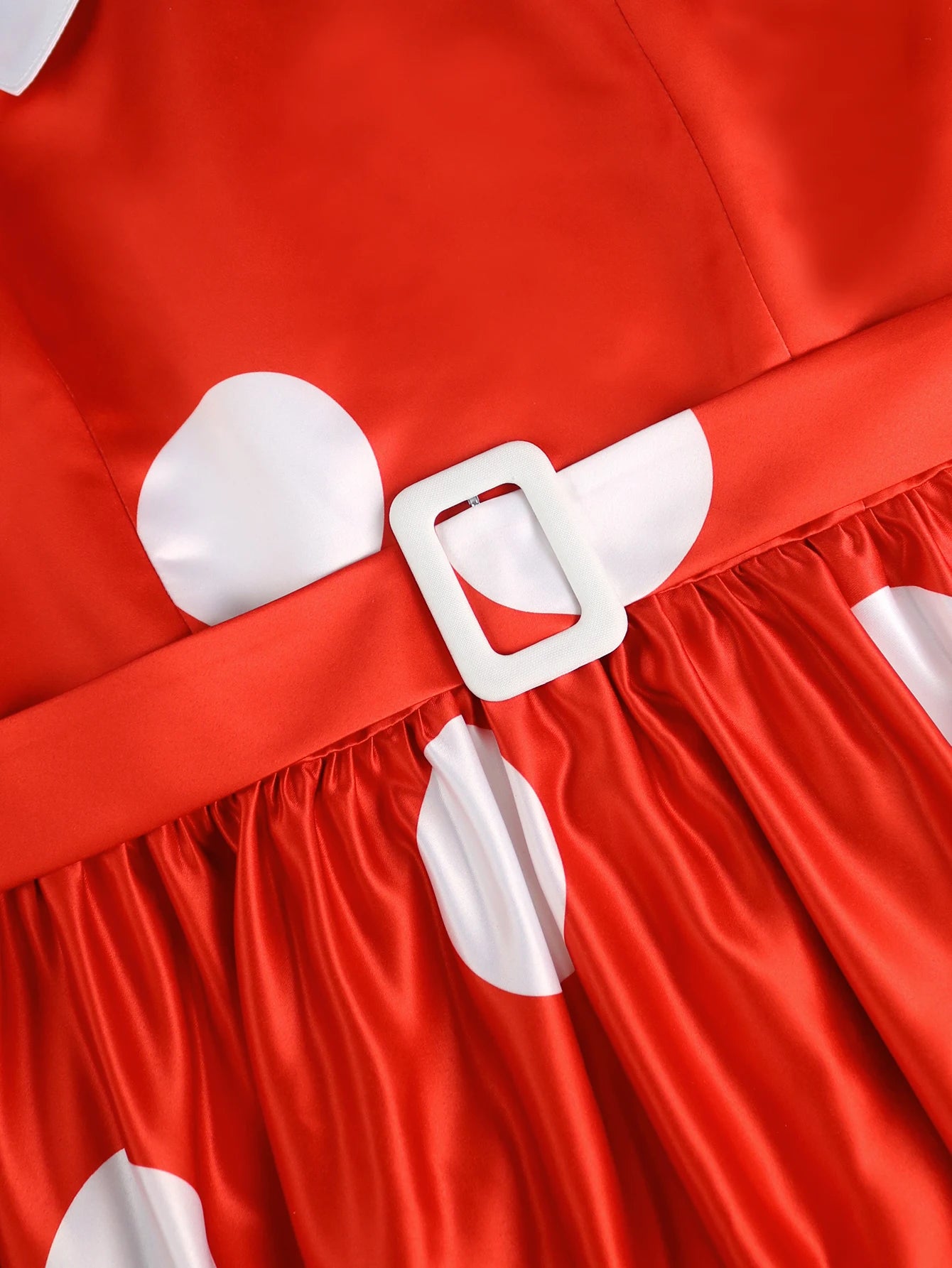 FZ Women's Plus Size Polka Dot Sleeveless A Line Dress