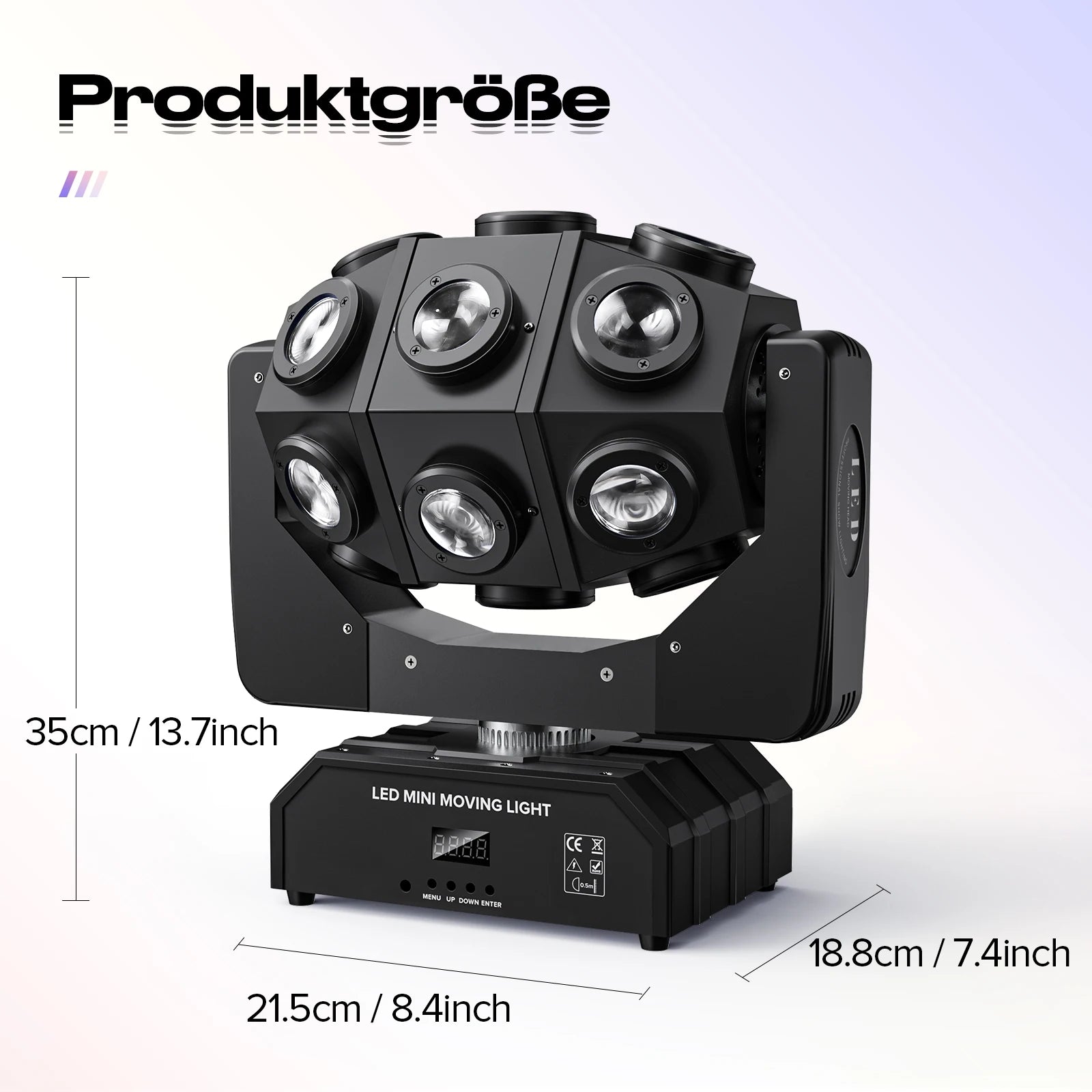 FZ 180W LED Mini Moving Head Sound Activated DMX512 Strobe Lighting