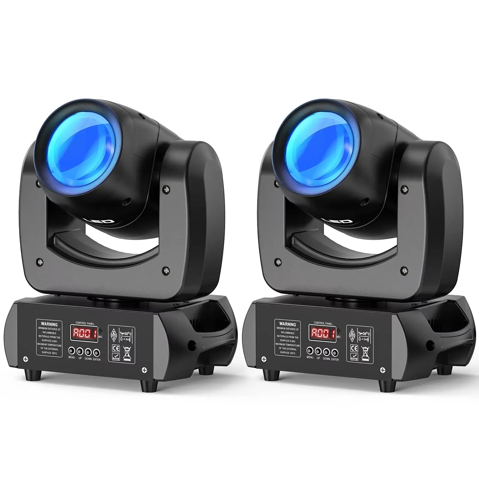 FZ 2PCS/Set 100W Moving Head Beam Gobo Dazzling Effect DMX LED Stage Lighting
