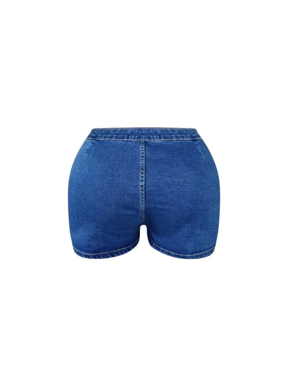 FZ Women's Strapless Slim-Fit Two-Piece Denim Shorts Suit - FZwear