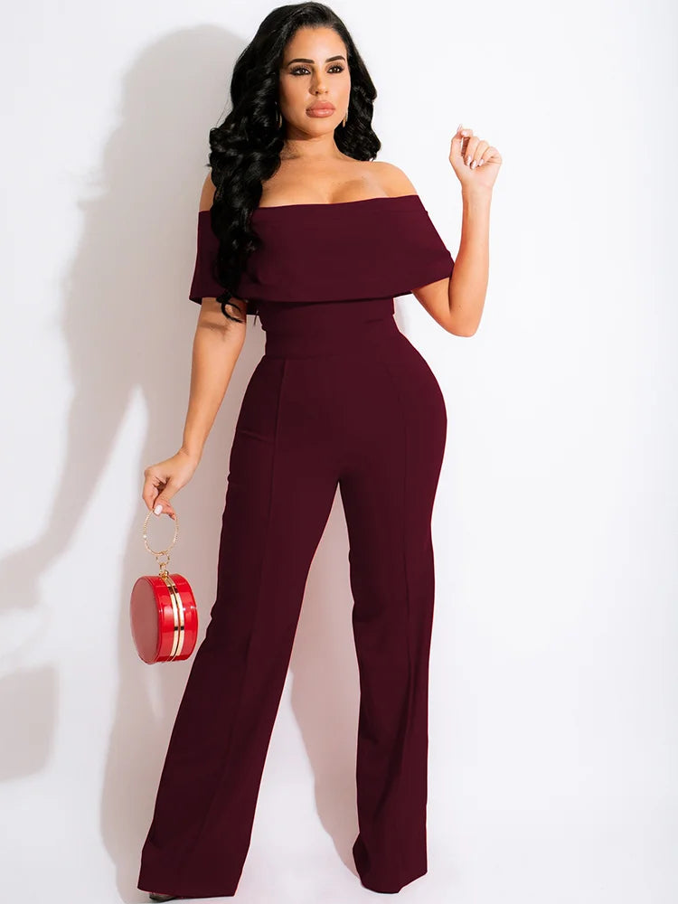 FZ Women's Off The Shoulder Elegant Jumpsuit - FZwear