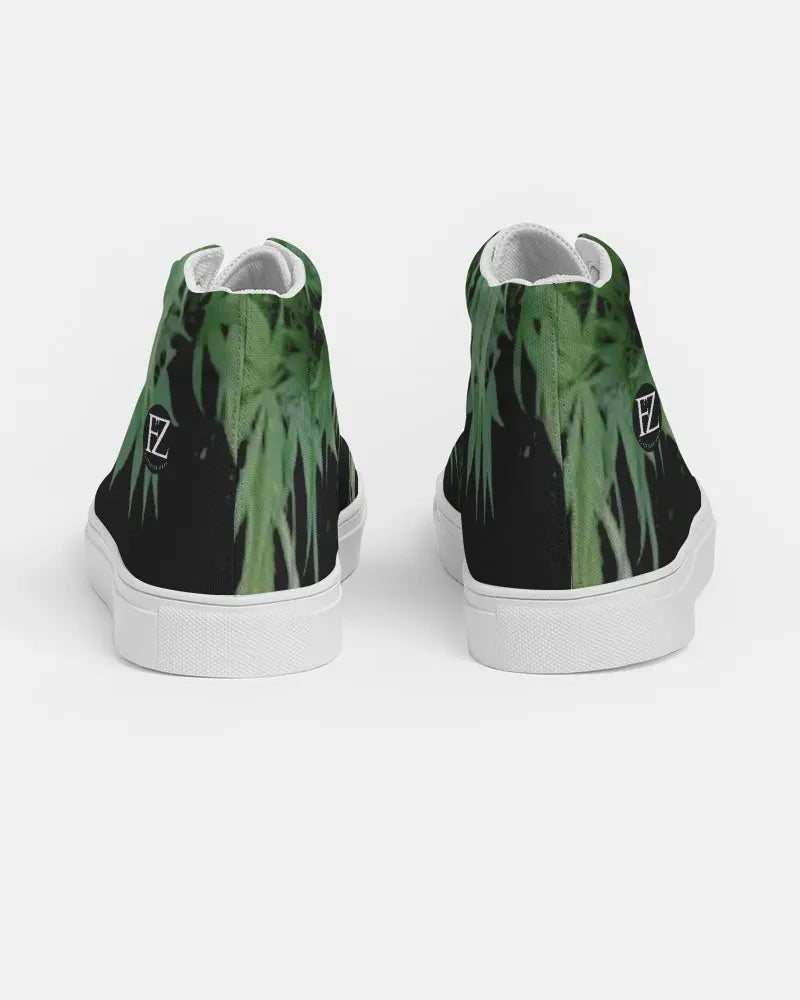 THE BUD - DARKER SHADE Men's Hightop Canvas Shoe Kin Custom